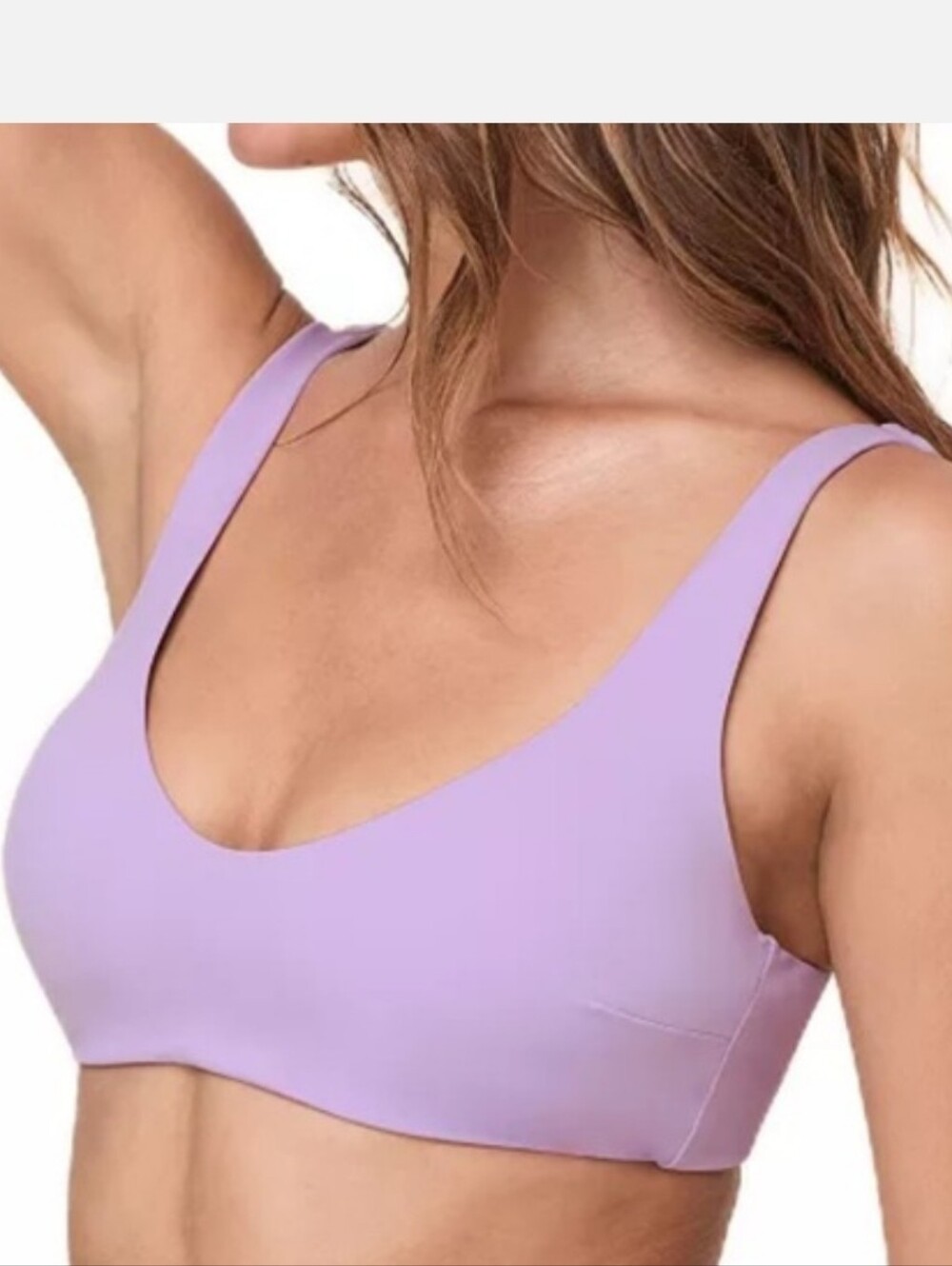Andie The Ventura Scoop Bikini Swimsuit Top New Medium Purple